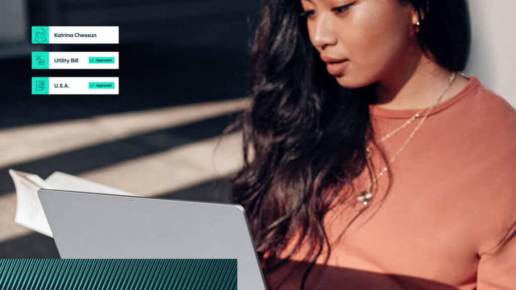 girl looking at a paper